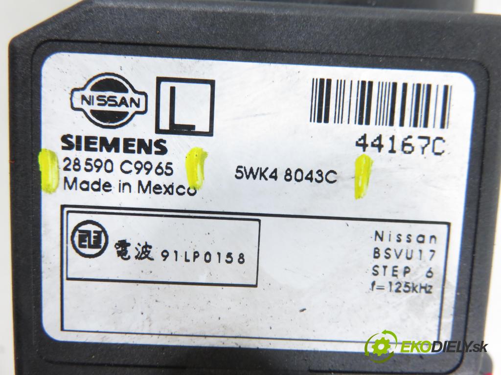 NISSAN ALMERA II Hatchback (N16) HB 2005 72,00 1.5 - QG15DE 1498,00 spínačka / VLOŽKY 5WK48043C ; 28590C9965