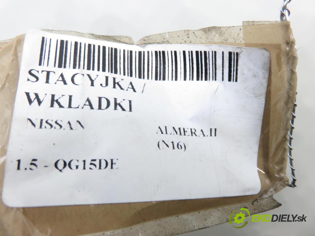 NISSAN ALMERA II Hatchback (N16) HB 2005 72,00 1.5 - QG15DE 1498,00 spínačka / VLOŽKY 5WK48043C ; 28590C9965
