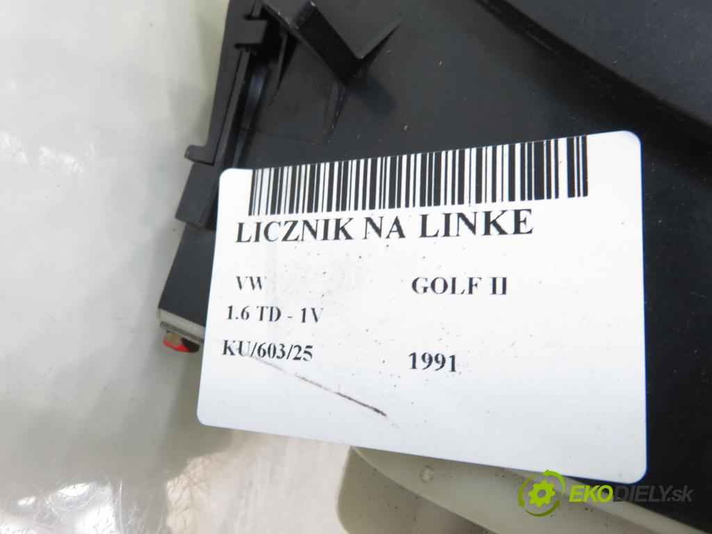 VW GOLF II (19E, 1G1) HB 1991 44,00 1.6 TD - 1V 1589,00 Prístrojovka na ODKAZ: 191919033PK