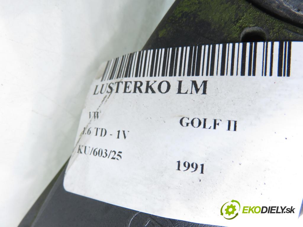 VW GOLF II (19E, 1G1) HB 1991 44,00 1.6 TD - 1V 1589,00 Spätné zrkadlo