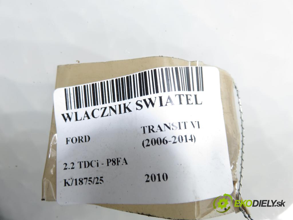 FORD TRANSIT TOURNEO Autobus BUS 2010 63,00 2.2 TDCi - P8FA 2198,00 prepínač svetlá 4M5T13A024EA