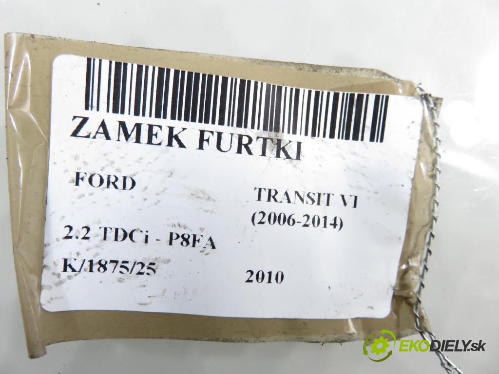 FORD TRANSIT TOURNEO Autobus BUS 2010 63,00 2.2 TDCi - P8FA 2198,00 zámok dvierka YC15V43288CP