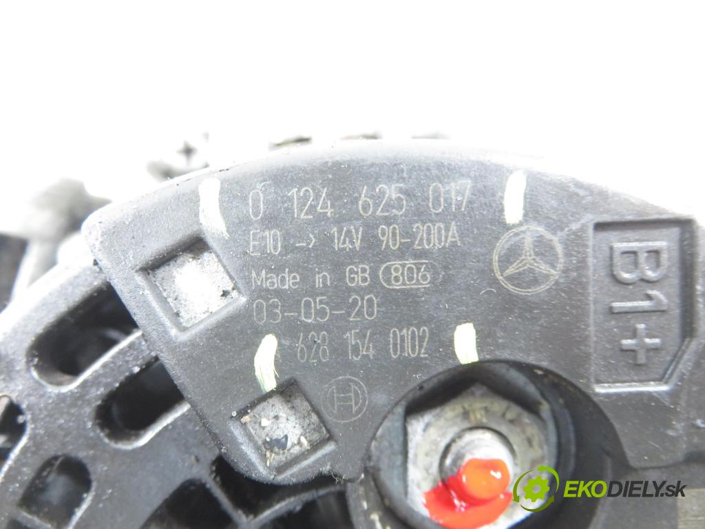 MERCEDES-BENZ KLASA S (W220) SEDAN 2003 191,00 S 400 CDI V8 260 - OM 628.960 3996,00 Alternátor 6281540102 ; 0124625017 (Alternátor)