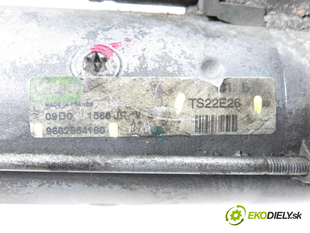 CITROEN C3 II (SC_) HB 2010 0,00 1.6 HDi 90 - 9HX (DV6ATED4) 1560,00 startér 9662854180 ; TS22E26 (Startér)