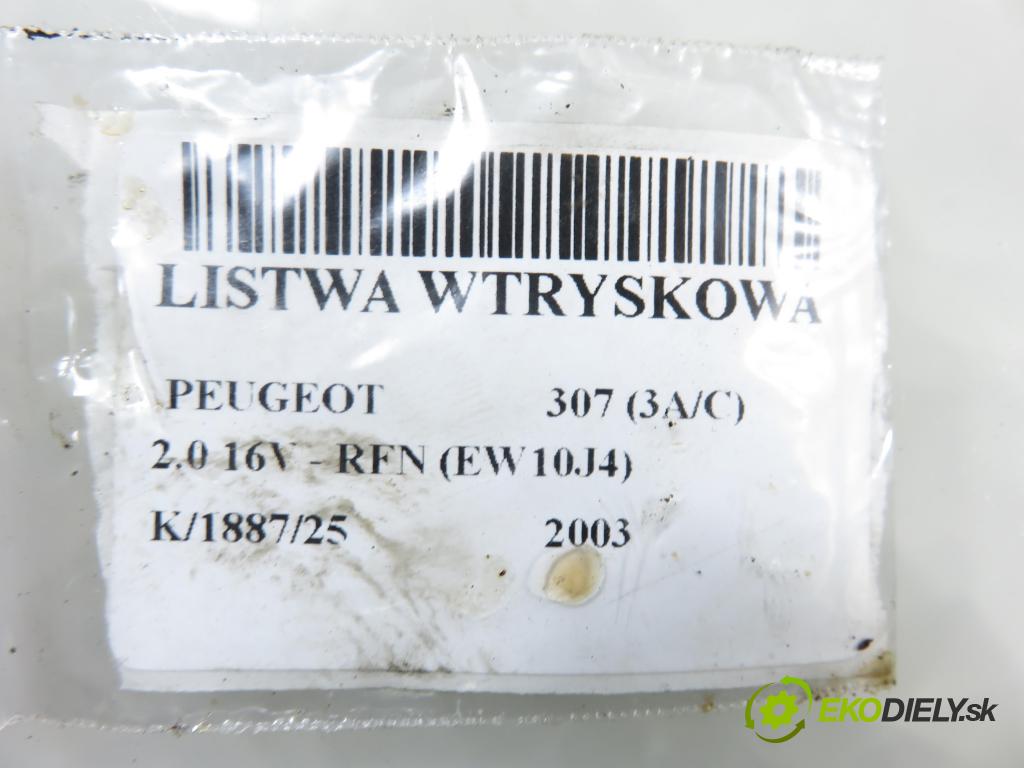 PEUGEOT 307 (3A/C) HB 2003 100,00 2.0 16V - RFN (EW10J4) 1997,00 Lišta vstrekovacia 9628084680 (Vstrekovacia lišta)