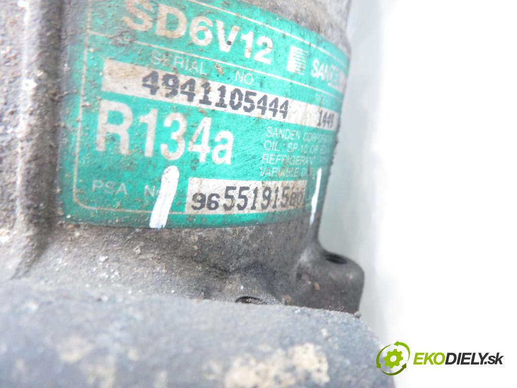 PEUGEOT 307 (3A/C) HB 2003 100,00 2.0 16V - RFN (EW10J4) 1997,00 KOMPRESOR: klimatizace 9655191580 (Kompresor klimatizace)