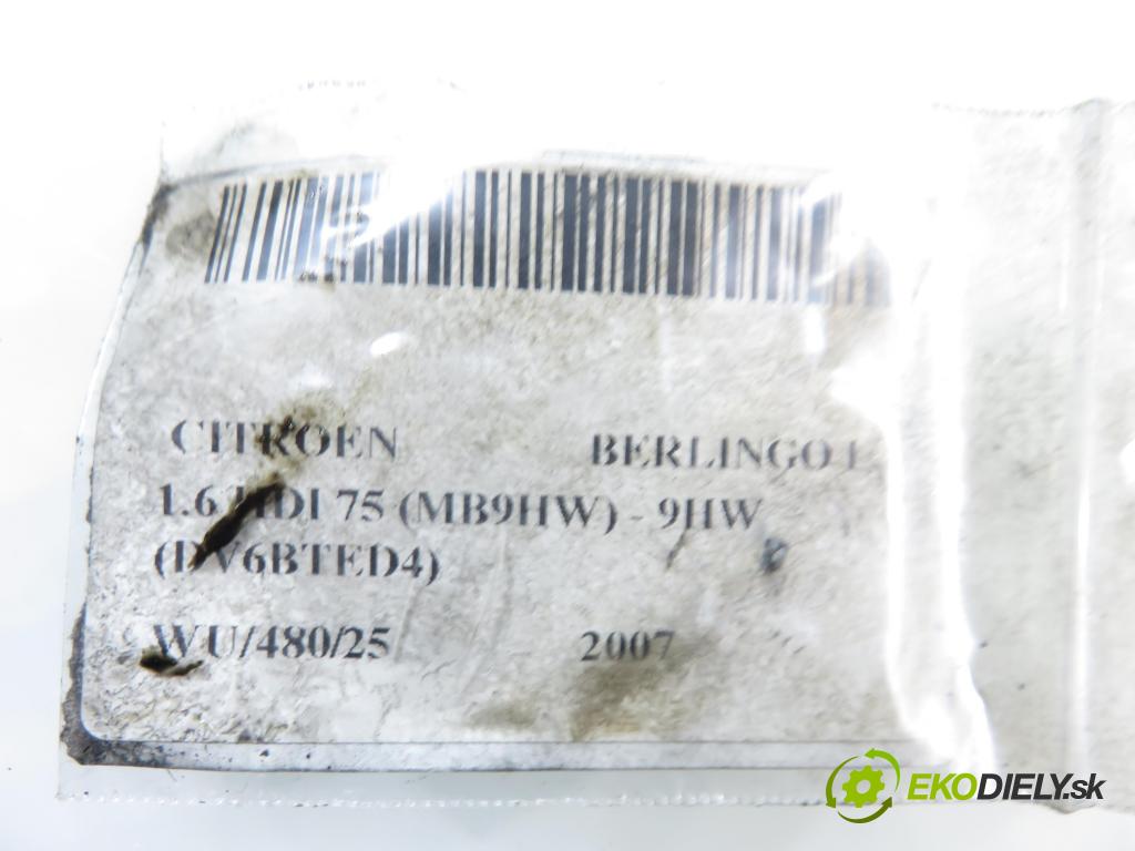 CITROEN BERLINGO FIRST Skrzynia (M_) FURGON 2007 55,00 1.6 HDI 75 (MB9HW) - 9HW (DV6BTED4) 1560,00 vstrekovač 0445110239 (Vstrekovač paliva)