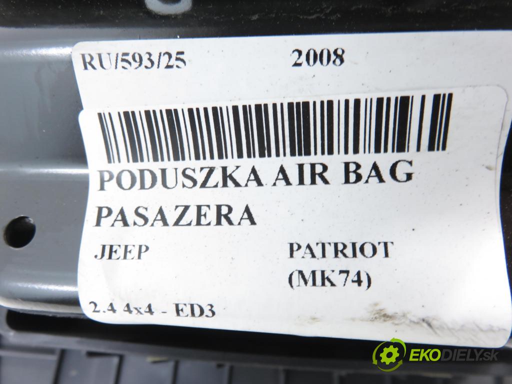JEEP PATRIOT (MK74) SUV 2008 125,00 2.4 4x4 - 170 DOHC 16V Dual VVT (ED3) 2360,00 AirBag air BAG CESTUJÍCÍ: P05108018AA