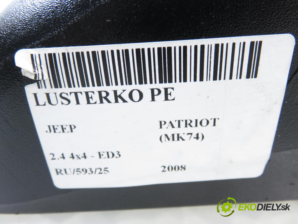 JEEP PATRIOT (MK74) SUV 2008 125,00 2.4 4x4 - 170 DOHC 16V Dual VVT (ED3) 2360,00 Spätné zrkadlo