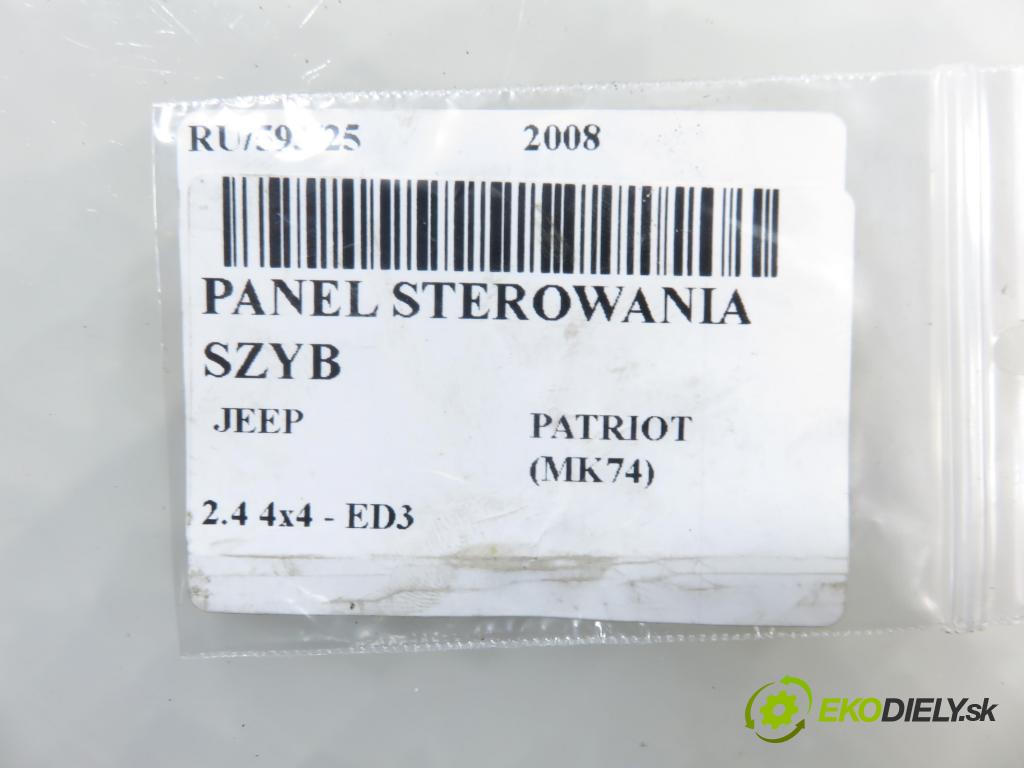JEEP PATRIOT (MK74) SUV 2008 125,00 2.4 4x4 - 170 DOHC 16V Dual VVT (ED3) 2360,00 Panel ovládania okien L0100804AB
