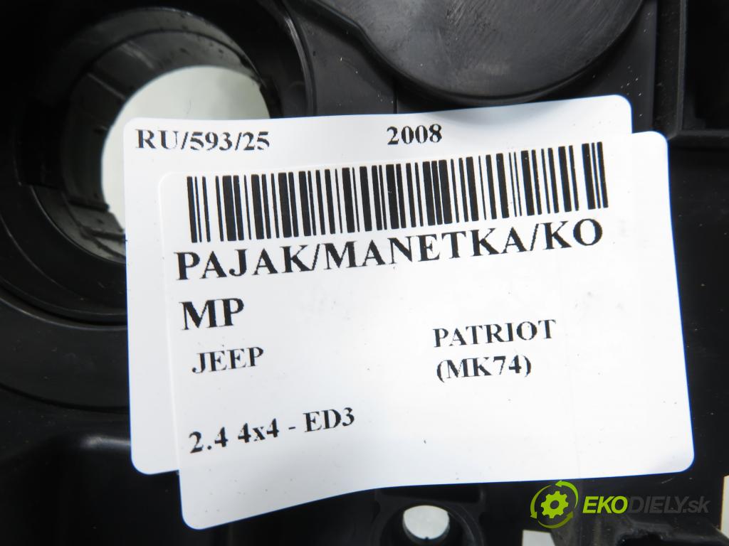 JEEP PATRIOT (MK74) SUV 2008 125,00 2.4 4x4 - 170 DOHC 16V Dual VVT (ED3) 2360,00 páčka/prepínač 56046532AG