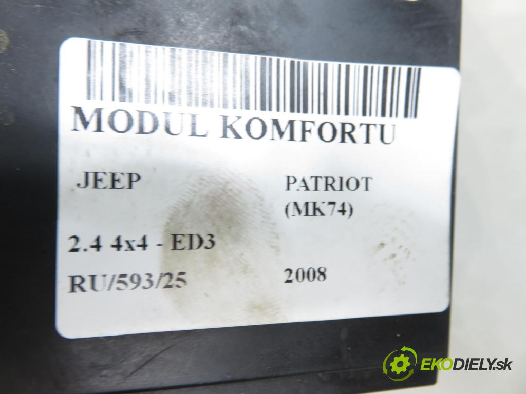 JEEP PATRIOT (MK74) SUV 2008 125,00 2.4 4x4 - 170 DOHC 16V Dual VVT (ED3) 2360,00 MODUL komfortu P68028007AD
