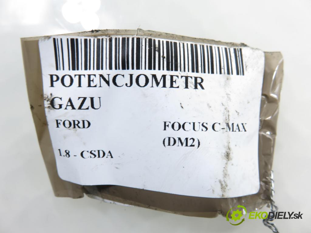 FORD FOCUS C-MAX (DM2) MINIVAN 2003 88,00 1.8 - CSDA 1798,00 Potenciometer plynu 3M519F836AE ; 6PV00864110 (Potenciometer plynového pedálu)