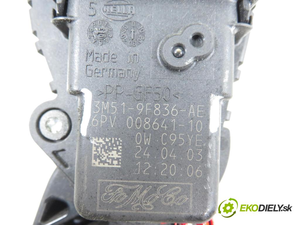 FORD FOCUS C-MAX (DM2) MINIVAN 2003 88,00 1.8 - CSDA 1798,00 Potenciometer plynu 3M519F836AE ; 6PV00864110 (Potenciometer plynového pedálu)