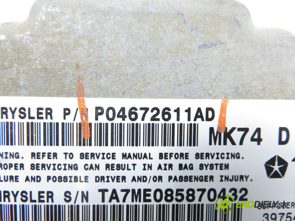 JEEP PATRIOT (MK74) SUV 2008 125,00 2.4 4x4 - 170 DOHC 16V Dual VVT (ED3) 2360,00 MODUL air BAG P04672611AD