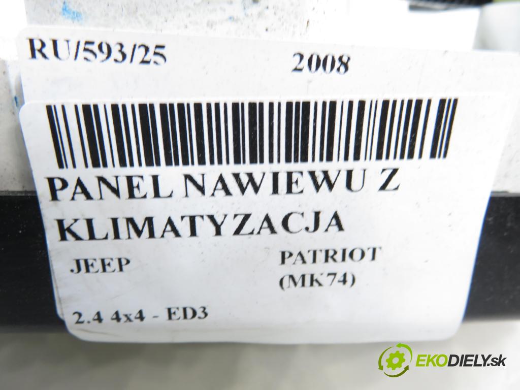 JEEP PATRIOT (MK74) SUV 2008 125,00 2.4 4x4 - 170 DOHC 16V Dual VVT (ED3) 2360,00 Panel kúrenia KLIMATIZACE: P55111874AC