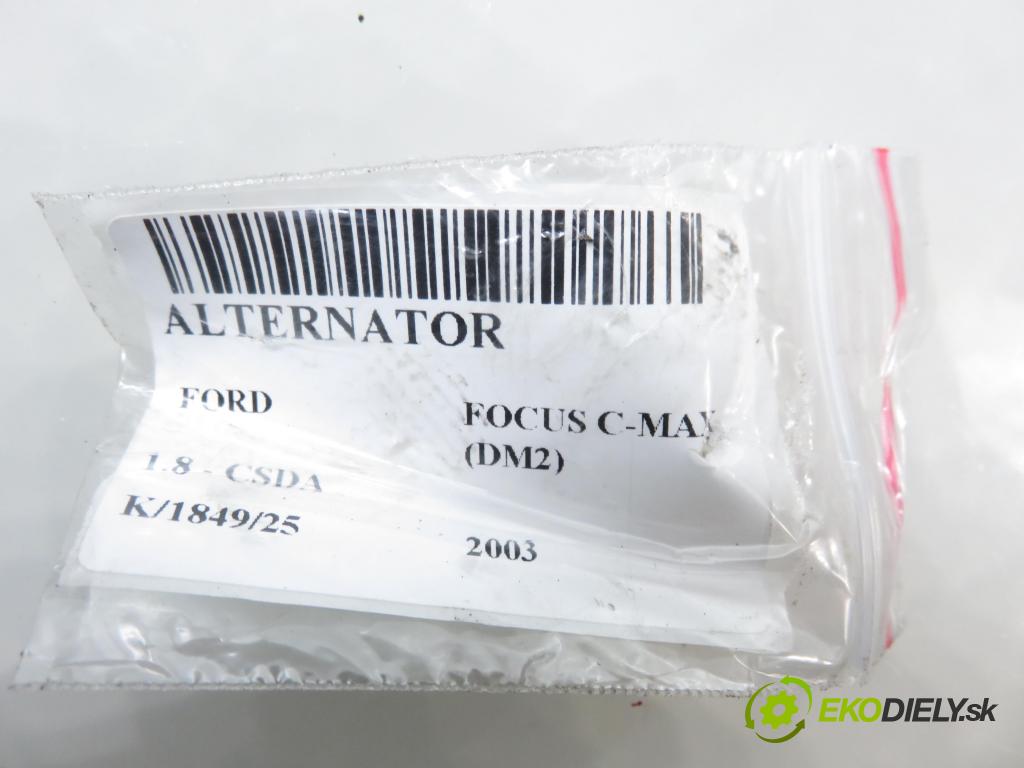 FORD FOCUS C-MAX (DM2) MINIVAN 2003 88,00 1.8 - CSDA 1798,00 Alternátor 274956 (Alternátor)