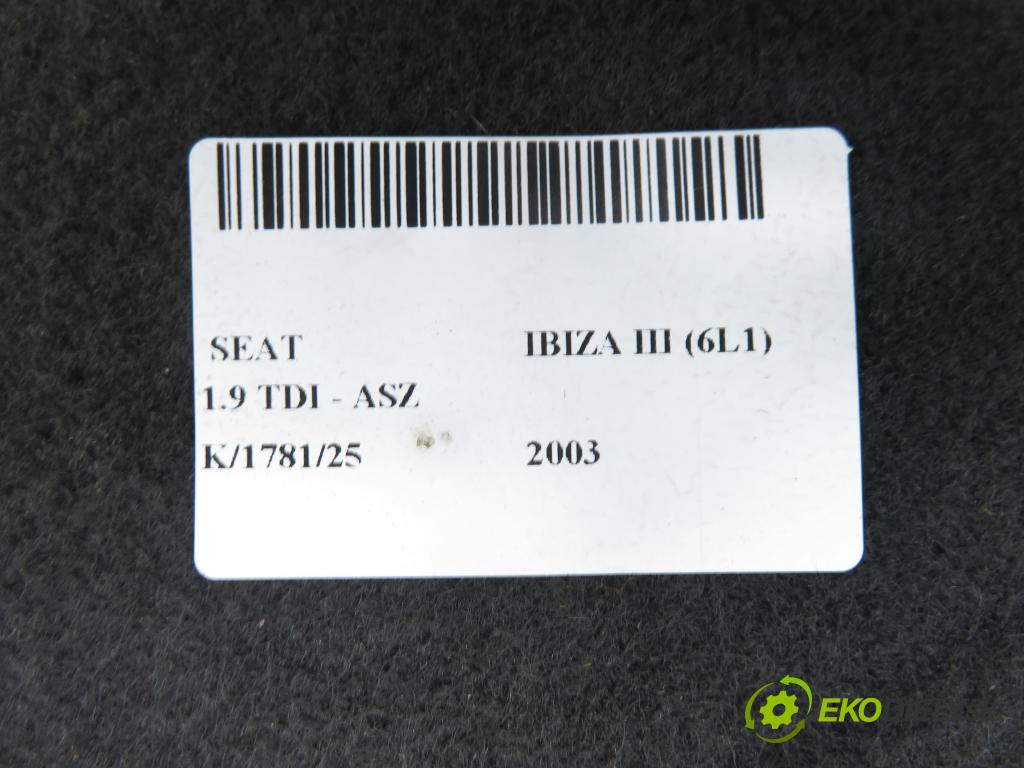 SEAT IBIZA III (6L1) HB 2003 96,00 1.9 TDI PD 130 - ASZ 1896,00 POLKA: kufor 