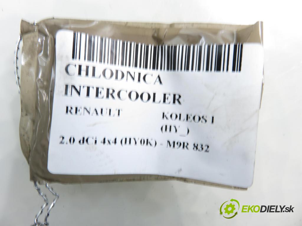 RENAULT KOLEOS I (HY_) SUV 2008 110,00 2.0 dCi 4x4 150 - M9R 832 1995,00 chladič intercooler 14461JG70B ; P3578001