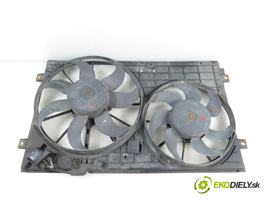 VW PASSAT B6 (3C2) SEDAN 2006 77,00 1.9 TDI PD 105 - BKC 1896,00 Ventilátor chladič klíma/voda 1K0121207T