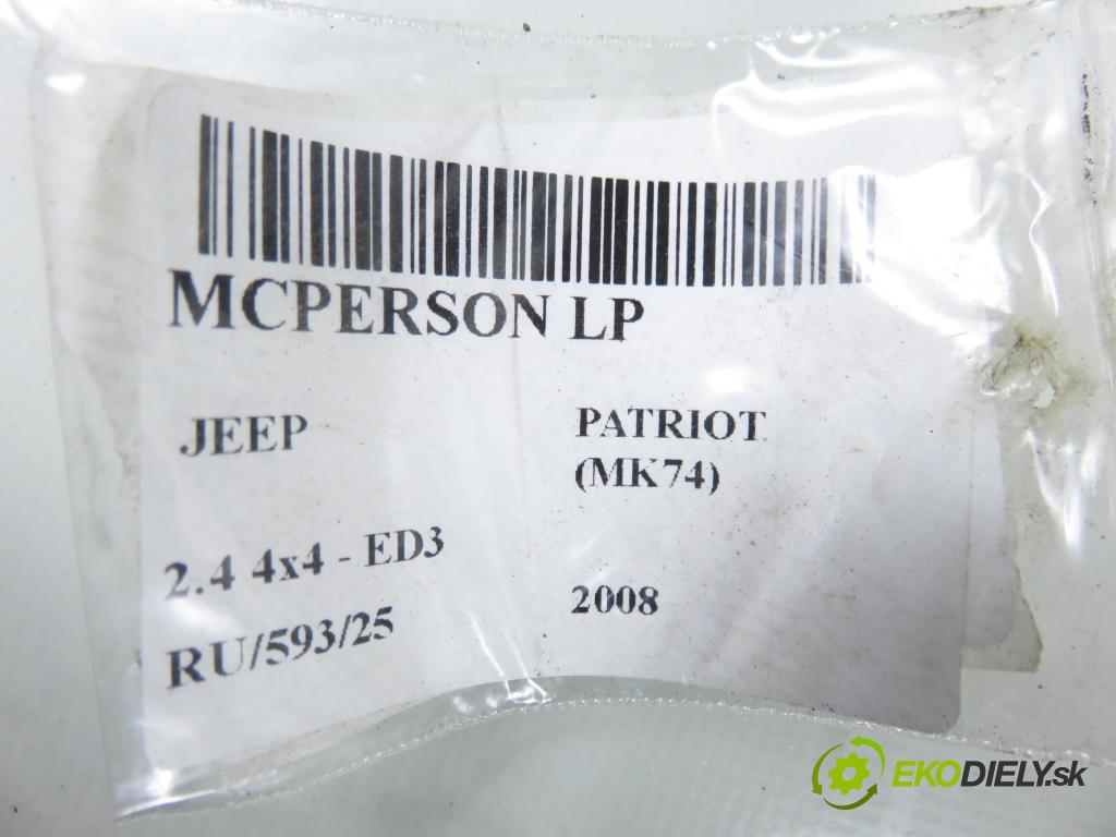 JEEP PATRIOT (MK74) SUV 2008 125,00 2.4 4x4 - 170 DOHC 16V Dual VVT (ED3) 2360,00 MCPERSON LP