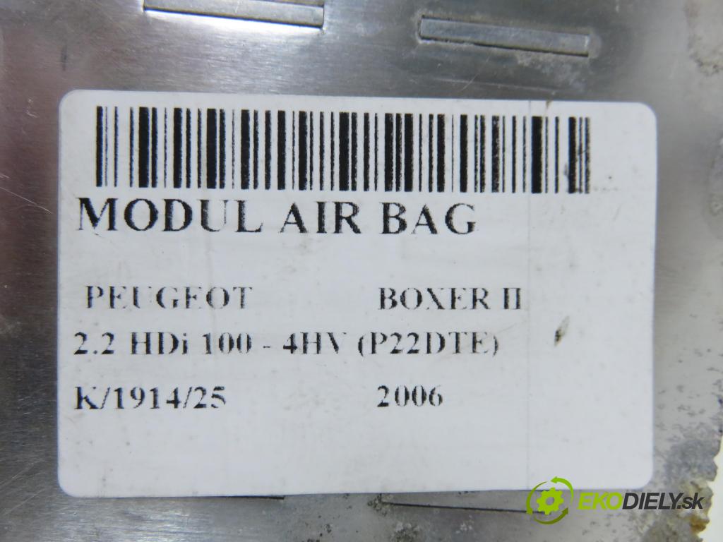PEUGEOT BOXER Skrzynia FURGON 2006 74,00 2.2 HDi 100 - 4HV (P22DTE) 2198,00 MODUL air BAG 1342894080