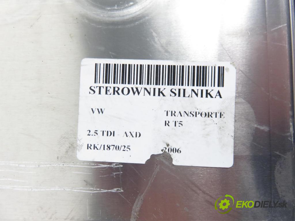 VW TRANSPORTER V Skrzynia (7HA, 7HH, 7EA, 7EH) FURGON 2006 96,00 2.5 TDI - AXD 2461,00 Riadiaca jednotka Motor 070906016AJ ; 0281011568