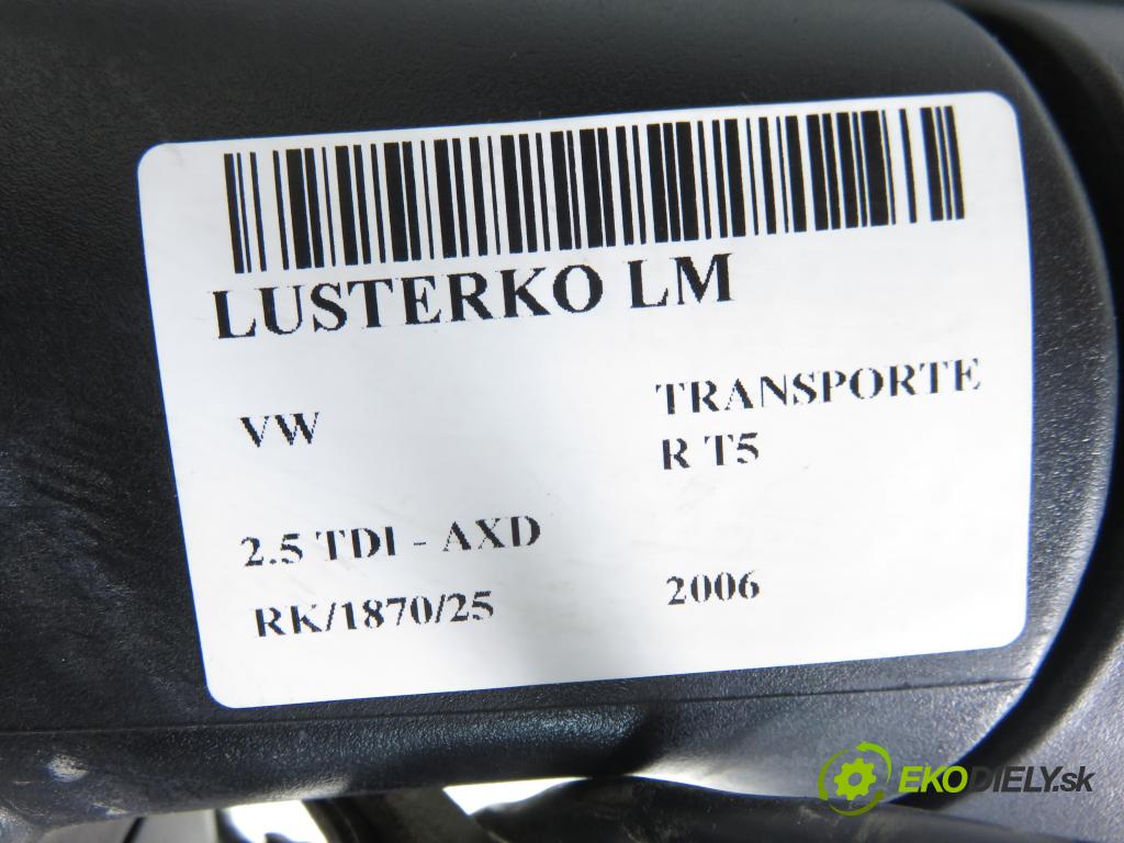 VW TRANSPORTER V Skrzynia (7HA, 7HH, 7EA, 7EH) FURGON 2006 96,00 2.5 TDI - AXD 2461,00 Spätné zrkadlo LE
