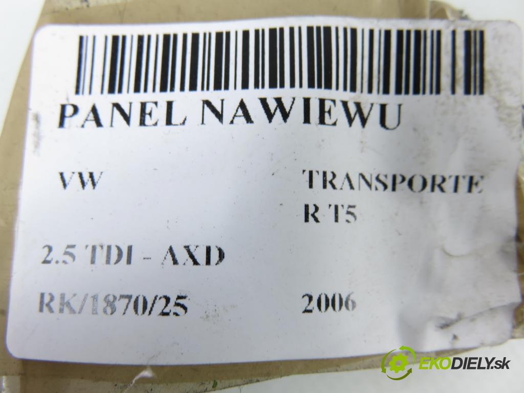 VW TRANSPORTER V Skrzynia (7HA, 7HH, 7EA, 7EH) FURGON 2006 96,00 2.5 TDI - AXD 2461,00 Panel kúrenia 7H0819045A