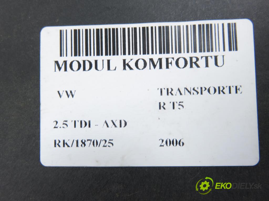 VW TRANSPORTER V Skrzynia (7HA, 7HH, 7EA, 7EH) FURGON 2006 96,00 2.5 TDI - AXD 2461,00 MODUL komfortu 7H0937049P