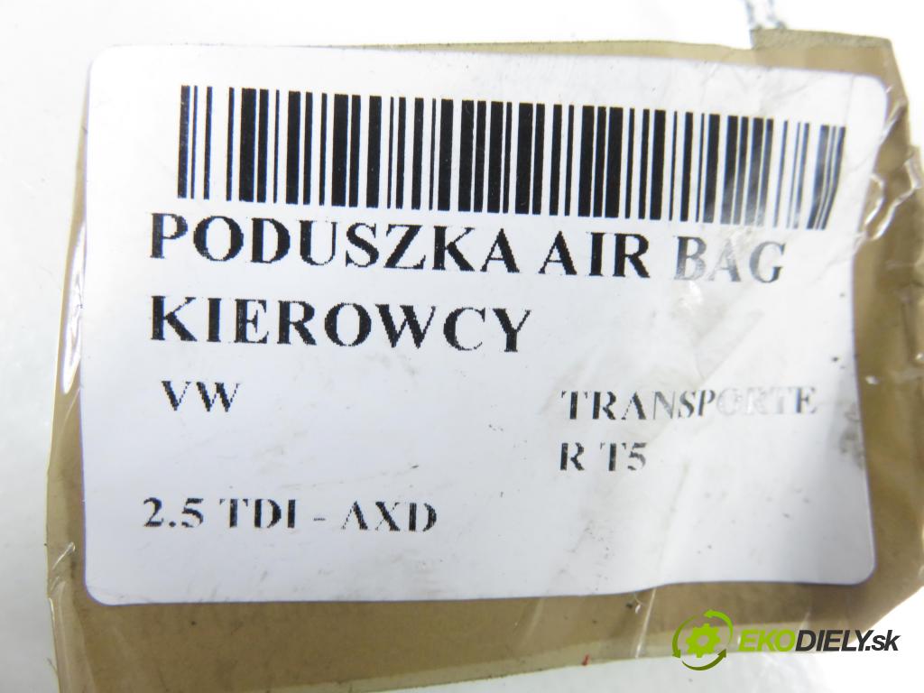 VW TRANSPORTER V Skrzynia (7HA, 7HH, 7EA, 7EH) FURGON 2006 96,00 2.5 TDI - AXD 2461,00 AirBag air BAG volantu 7H0880201K