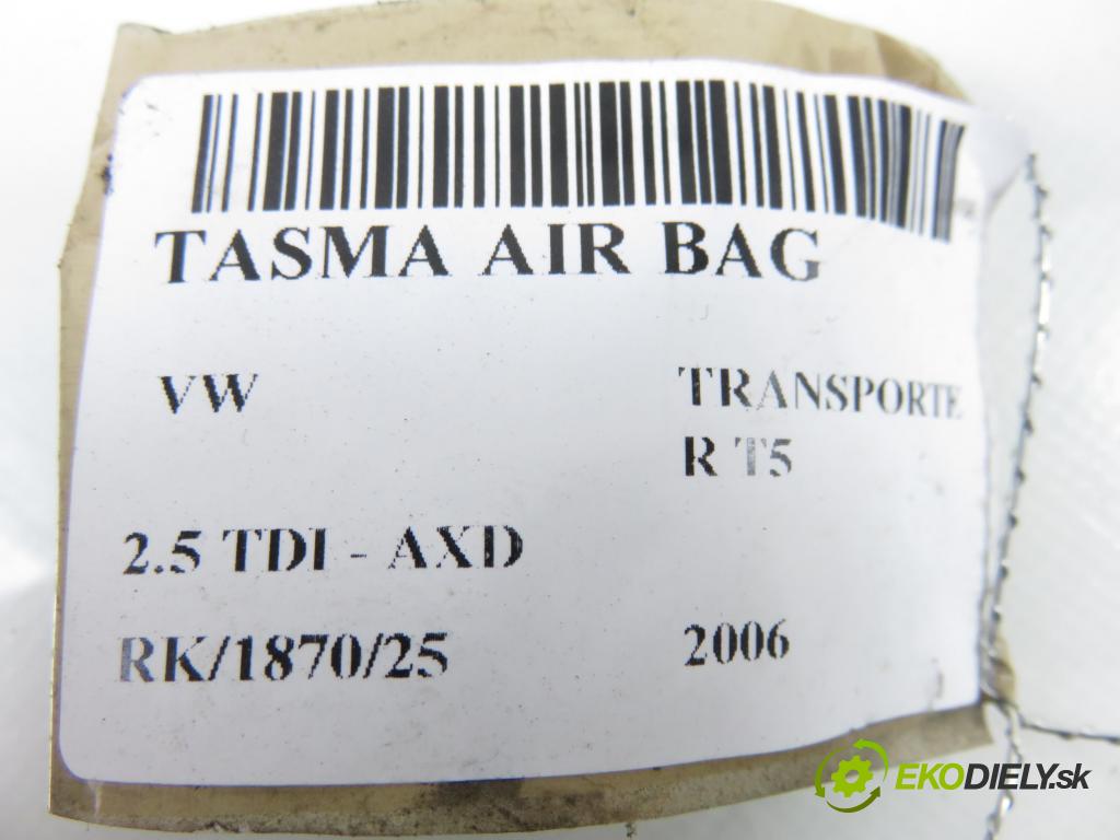 VW TRANSPORTER V Skrzynia (7HA, 7HH, 7EA, 7EH) FURGON 2006 96,00 2.5 TDI - AXD 2461,00 PÁSKA: air BAG 282730 ; 6Q0959653
