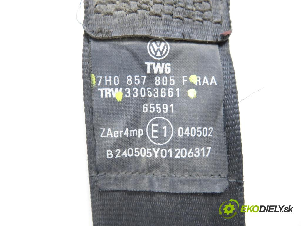 VW TRANSPORTER V Skrzynia (7HA, 7HH, 7EA, 7EH) FURGON 2006 96,00 2.5 TDI - AXD 2461,00 Držiak bezpečnostný LP 7H0857805F ; 33053661
