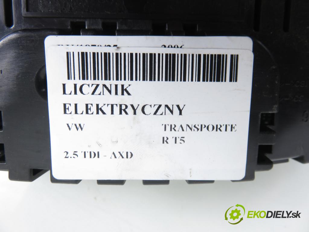 VW TRANSPORTER V Skrzynia (7HA, 7HH, 7EA, 7EH) FURGON 2006 96,00 2.5 TDI - AXD 2461,00 Prístrojovka elektrický