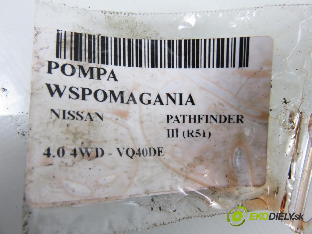 NISSAN PATHFINDER III (R51) TERENOWY 2007 198,00 4.0 4WD 269 - VQ40DE 3954,00 pumpa servočerpadlo 49110EA200 (Servočerpadlo)