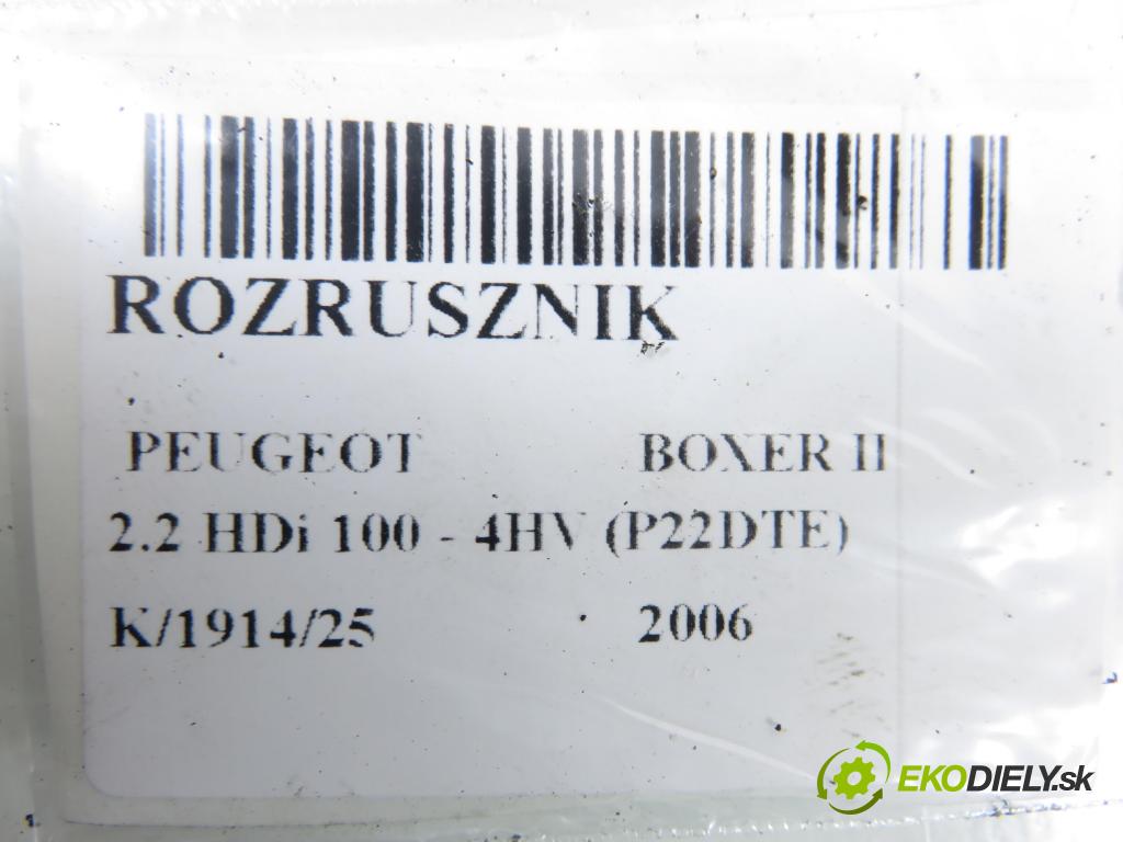 PEUGEOT BOXER Skrzynia FURGON 2006 74,00 2.2 HDi 100 - 4HV (P22DTE) 2198,00 startér STX200004 (Startér)