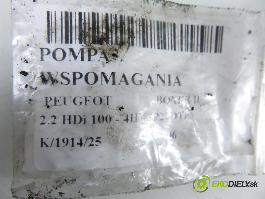 PEUGEOT BOXER Skrzynia FURGON 2006 74,00 2.2 HDi 100 - 4HV (P22DTE) 2198,00 Pumpa servočerpadlo 6C113A674AA (Servočerpadlo)