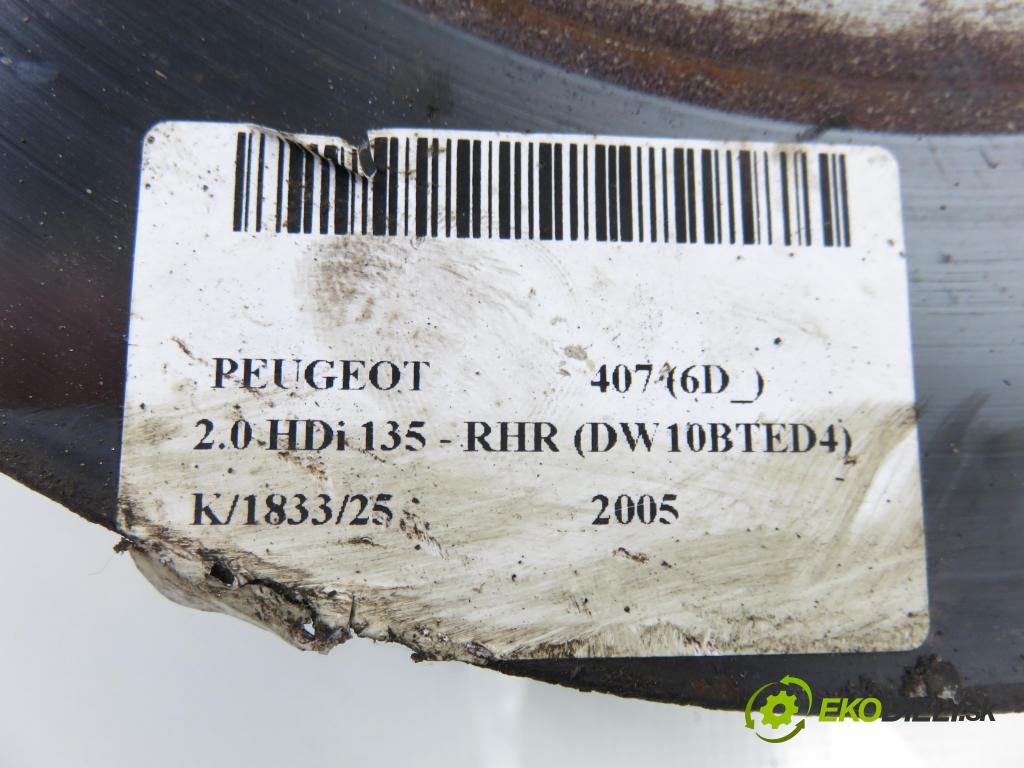PEUGEOT 407 (6D_) SEDAN 2005 100,00 2.0 HDi 135 - RHR 1997,00 Lamela kotúč brzdová zadné