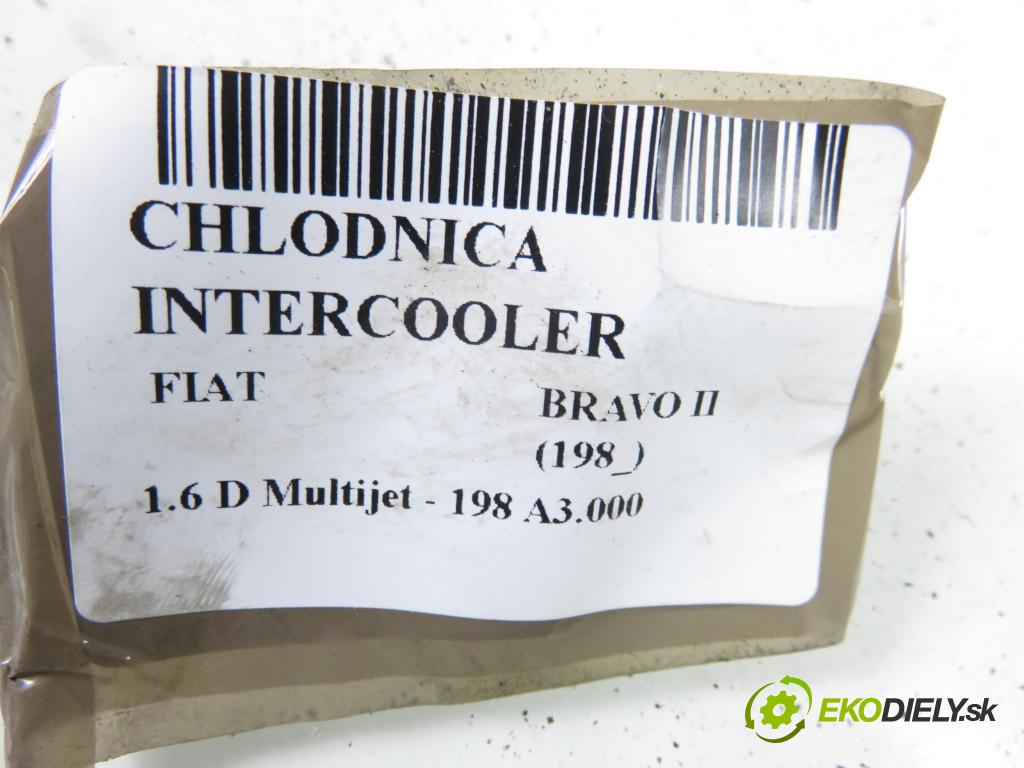 FIAT BRAVO II (198_) HB 2006 77,00 1.6 D Multijet - 198 A3.000 1598,00 chladič intercooler 866455500