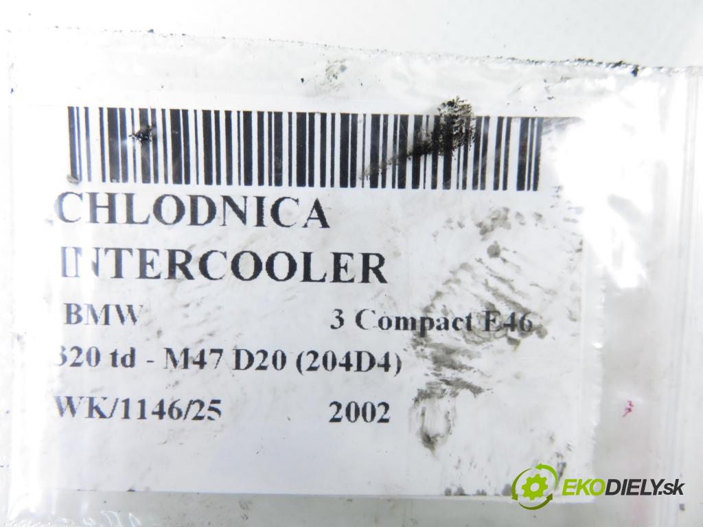 BMW 3 Compact (E46) COMPACT 2002 110,00 320 td 150 - M47 D20 (204D4) 1995,00 chladič intercooler 7786351