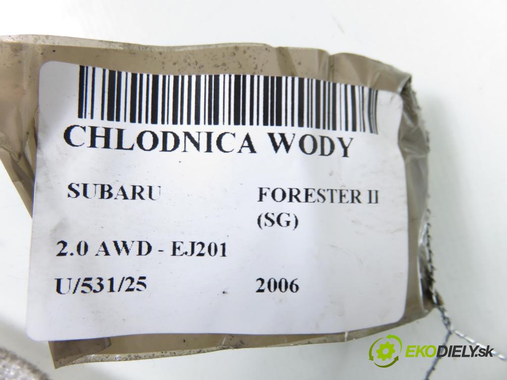 SUBARU FORESTER (SG_) KOMBI 2006 92,00 2.0 AWD 125 - EJ201 1994,00 chladič vody 