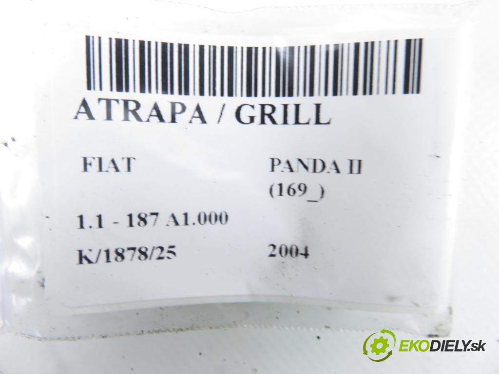 FIAT PANDA (169_) HB 2004 40,00 1.1 54 - 187 A1.000 1108,00 Mriežka / maska