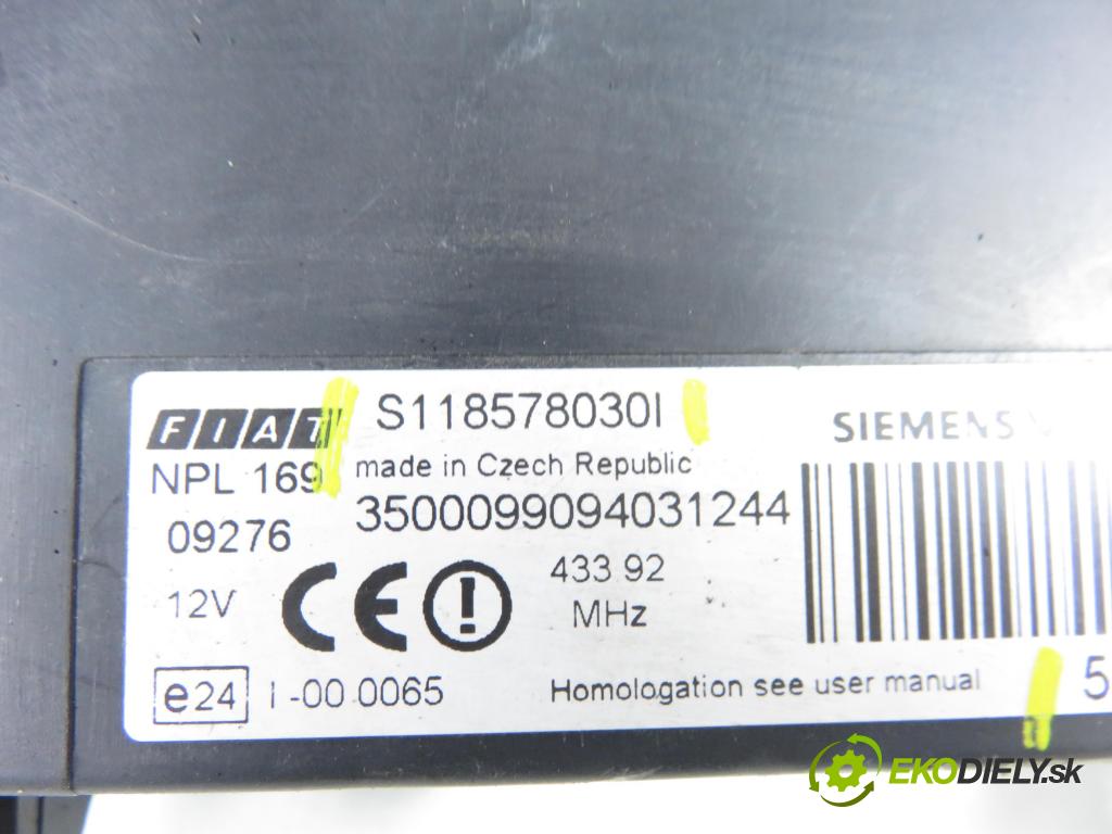 FIAT PANDA (169_) HB 2004 40,00 1.1 54 - 187 A1.000 1108,00 MODUL BSI S118578030I ; 51783783