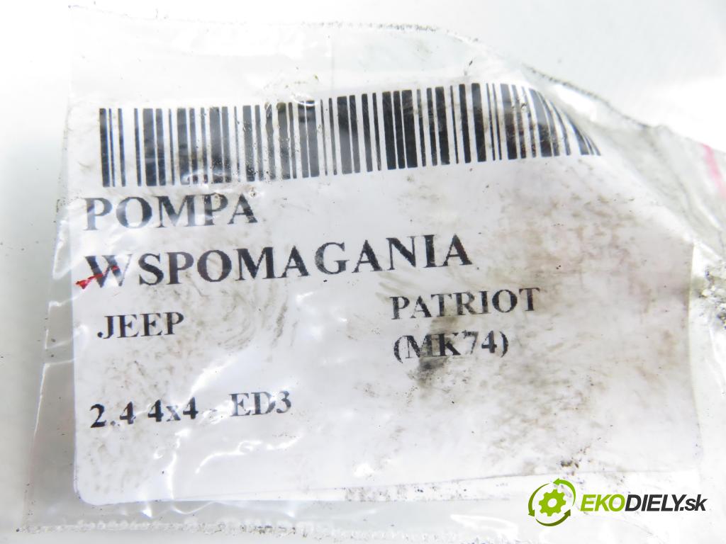 JEEP PATRIOT (MK74) SUV 2008 125,00 2.4 4x4 - 170 DOHC 16V Dual VVT (ED3) 2360,00 Pumpa servočerpadlo  (Servočerpadlo)