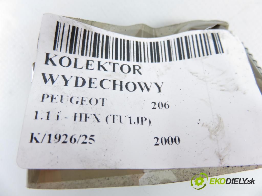 PEUGEOT 206 liftback (2A/C) HB 2000 440,00 1.1 i - HFX (TU1JP) 1124,00 potrubí VYČERPAT: 9636962310 (Výfukové potrubí)