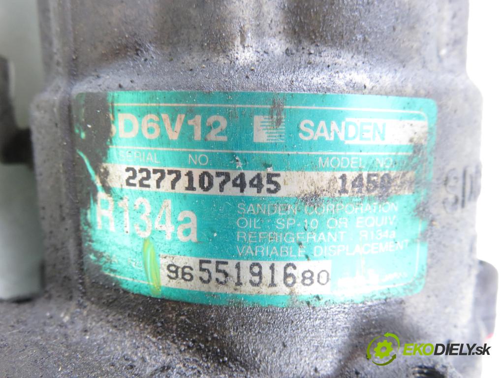 CITROEN C3 I (FC_) HB 2004 54,00 1.4 i - KFV (TU3JP) 1360,00 KOMPRESOR: klimatizácie 9655191680 (Kompresor klimatizácie)