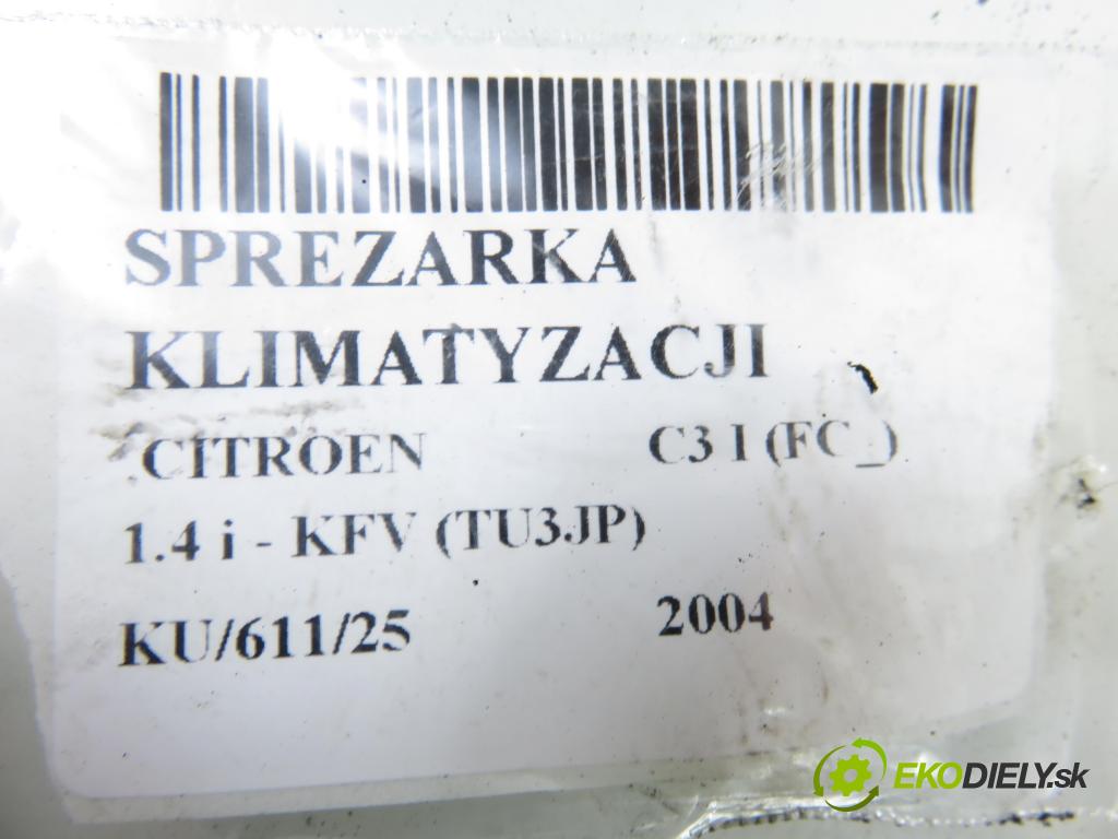 CITROEN C3 I (FC_) HB 2004 54,00 1.4 i - KFV (TU3JP) 1360,00 KOMPRESOR: klimatizácie 9655191680 (Kompresor klimatizácie)