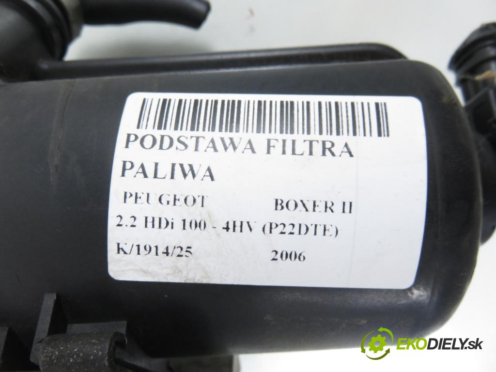 PEUGEOT BOXER Skrzynia FURGON 2006 74,00 2.2 HDi 100 - 4HV (P22DTE) 2198,00 Obal filtra paliva 235514720
