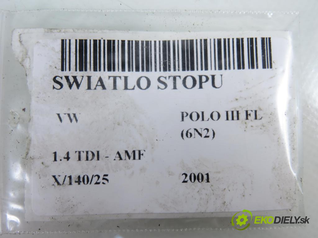 VW POLO (6N2) HB 2001 55,00 1.4 TDI - AMF 1422,00 svetlo bŕzd 6N0945097