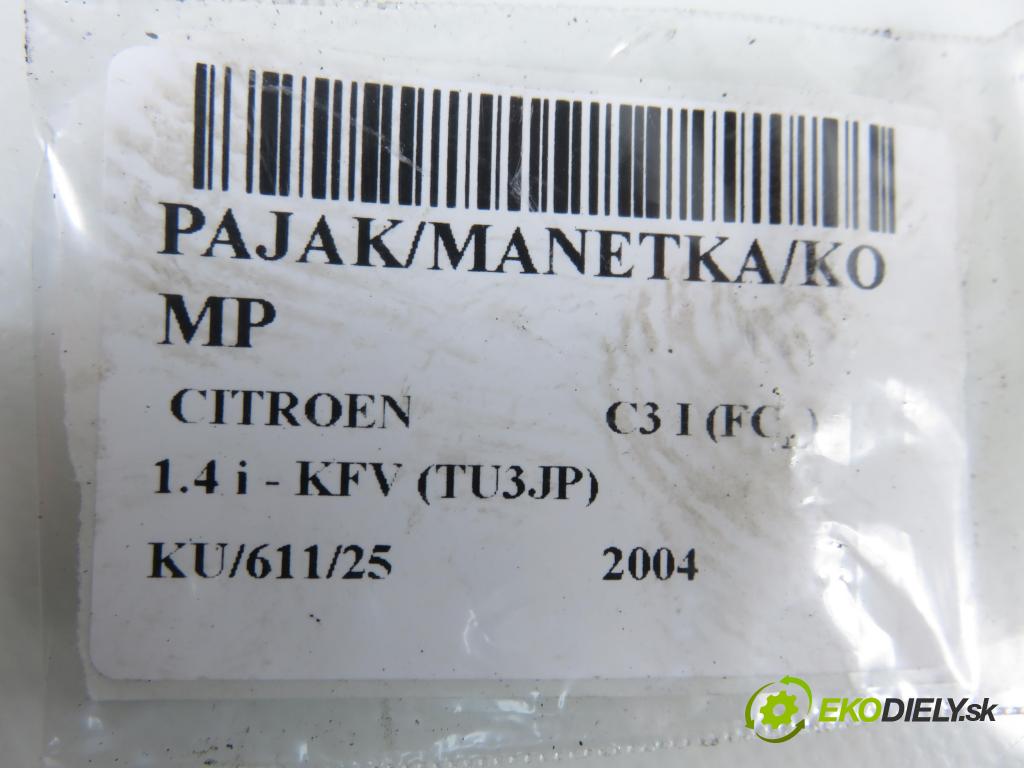 CITROEN C3 I (FC_) HB 2004 54,00 1.4 i - KFV (TU3JP) 1360,00 páčka/prepínač 96488227XT ; 203567